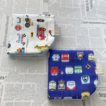 こども　ガーゼハンカチ　2枚組 はたらく車・電車