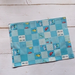 25×35 ランチマット☆男の子 スカイブルーくるま