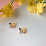 ねこちゃんピアス🐾三毛猫ver.