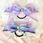 【NEW】人気の柄🎀キッズリボン　ミニポニーオー蝶々リボン　鬼　ヘアゴム　滅　の刃