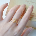 14kgf 透かしリーフの指輪