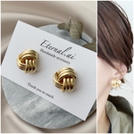 パイプラインゴールドデザインピアス