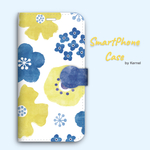 スマホケース 手帳型 携帯カバー iPhone アンドロイド 花柄 北欧