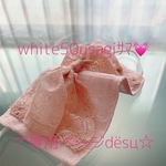 white50usagiｻﾏ💓ご専用ページ❁ピンク大きなribbonマスク🎀