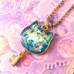 キーホルダー、猫 の 鍵 (翼 ネコ)、送料無料♪