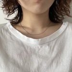スネークチェーンネックレス　幅0.8mm