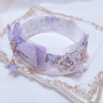 新作首輪🌺フラワー🌺レースファブリックパープル♡