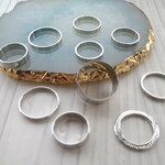 シンプルリングセット　シルバー　指輪10個セット
