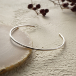plane silver bangle 2.0mm