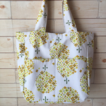 【ukarko様専用】北欧風♪黄色の花柄♪大容量トート