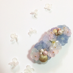 童話＊*人魚姫風押し花バレッタ
