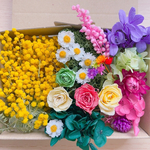 ミモザドライ　花かんざし　プリザーブドフラワー花材　ハーバリウム花材　薔薇ドライ