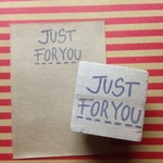 JUST FOR YOU 消しゴムはんこ