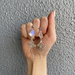 オーロラバタフライシルバーピアス 