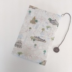 単行本　リバティプリント使用　ブックカバー　*　ルー・ドゥ・パリス  Rue de Paris 