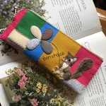 🐿felt de patchworkリスのペンケース❤️