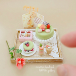 ピスタチオのマカロンケーキスイーツセット