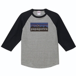 【送料無料】【新品】papagorira パパゴリラ 七分袖 Tシャツ 長袖 パロディ おもしろ グレー メンズ サイズ プレゼント 
