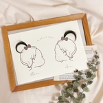 【newデザイン!】baby hair art〈双子ちゃんver.〉『ファーストカットの思い出に♡』