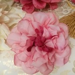 [sale]ダリア一輪の2wayコサージュ　桃色