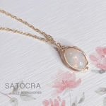 オパールのネックレス 14kgf