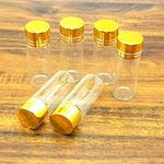 【材料】6個セット ガラス小瓶　４ｍｌ　ネジ式キャップ【資材】