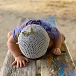 再45販 ブルーベリー🌱どんぐり帽子【お好きなサイズで】出産祝い　お誕生日ギフトにも