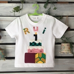 鬼滅 和柄 お誕生日ケーキ・お名前入り・3段バースデーケーキTシャツ