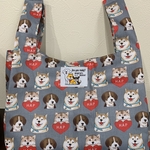 エコバッグ・コンビニサイズ☆布タイプ/犬柄・ワンちゃんズ