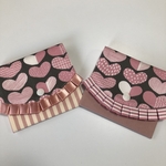 【受注制作品】女の子用 移動ポケット ティッシュケース(ピンクハート)