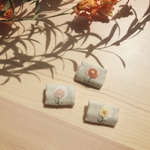 名札付けワッペン　ぽつんとおはな。