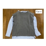 cotton ボートネック ベスト