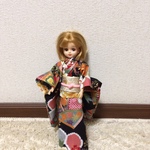 リカちゃんの着物（黒）