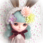 もこもこウサギのヘッドドレス②