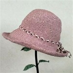 ⑤【price⤵️】アッシュアッシュローズ👒折りたためるハマナカエコアンダリア帽子