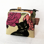 miniwallet　二つ折りミニ財布　ポーチ　カードケース　猫