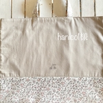 hanico1様☆リバティプリント メドウテイルズフレンチカラー×ミルクティー×さくらんぼワッペンレッスンバッグ他オーダーページ