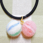手毬あめ・あめ玉(イチゴミルク🍓🥛)🍬ヘアゴム