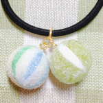 手毬あめ・あめ玉(メロンレモン🍈🍋)🍬ヘアゴム