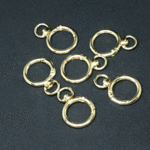 【基礎金具】キーホルダー　ハンドメイド/高品質部品使用　5個で350円