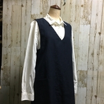 リネンのジャンパースカート