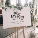 the Wedding サインウェルカムボード 結婚式 ウェディング 入籍