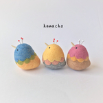 【羊毛フェルト】鳥 ころころ ピンクッション その②