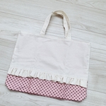 【即発送可】現物限り 送料込♡片面フリル付きのレッスンバッグ♡