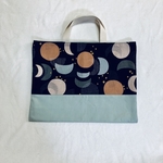 jacobmami様専用です♡お月さまの星降るレッスンバッグ黒×水色