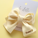 ポニーフックのふんわりリボン♡イエロー