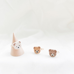 [ 受注 ] テディベアの刺繍リング (Thanks!ランキング入り🎖)