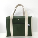 キャンバス　バッグ　(ダークグリーン)