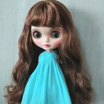 218.※ブルーのキャミソールドレス※ブライスアウトフィット※1/6ドール服