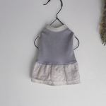 【再販】犬服*ダブルフリルスカートのワンピース*